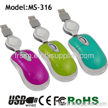 Ms-316 Stretcher Line 3d Mini Size Optical Mouse 